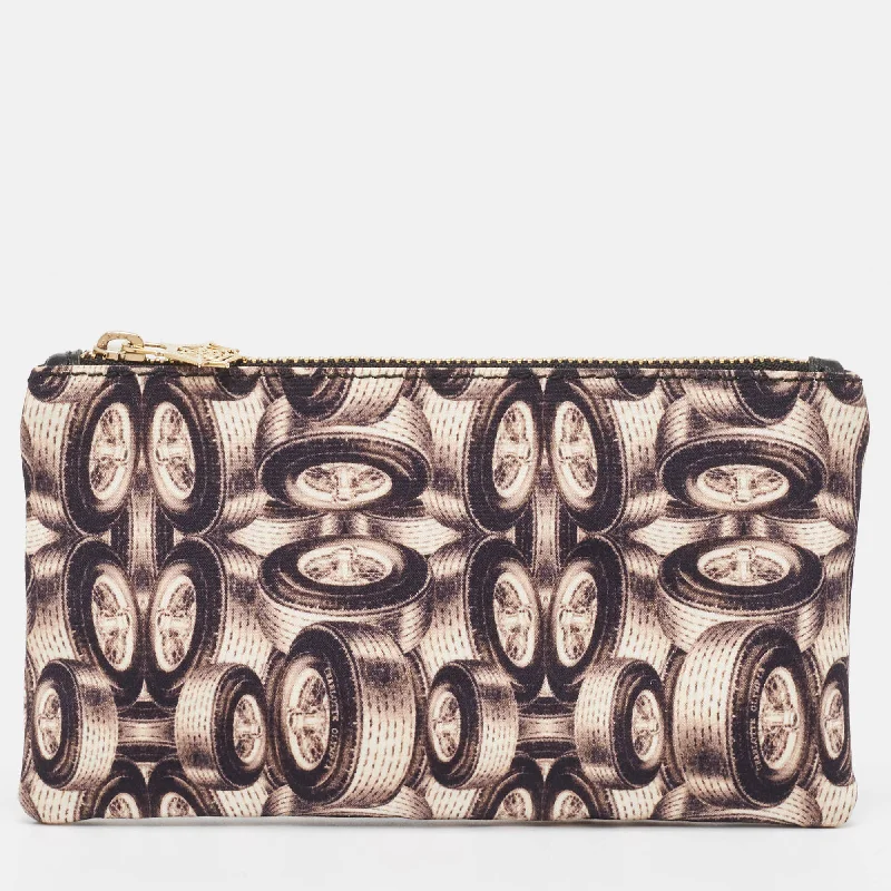Snake - Skin Effect Clutch in Green for Exotic PartiesCharlotte Olympia color Printed Fabric Zip Pouch Snake - Skin Effect Clutch in Green for Exotic PartiesCharlotte Olympia color Printed Fabric Zip Pouch