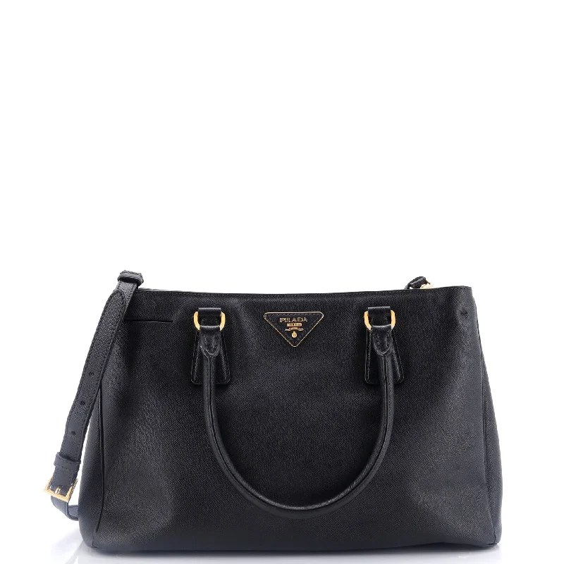 Geometric - Printed Tote Bag in Multicolor for a Contemporary and Trendy OutfitDouble Zip Lux Tote Saffiano Leather Medium Geometric - Printed Tote Bag in Multicolor for a Contemporary and Trendy OutfitDouble Zip Lux Tote Saffiano Leather Medium