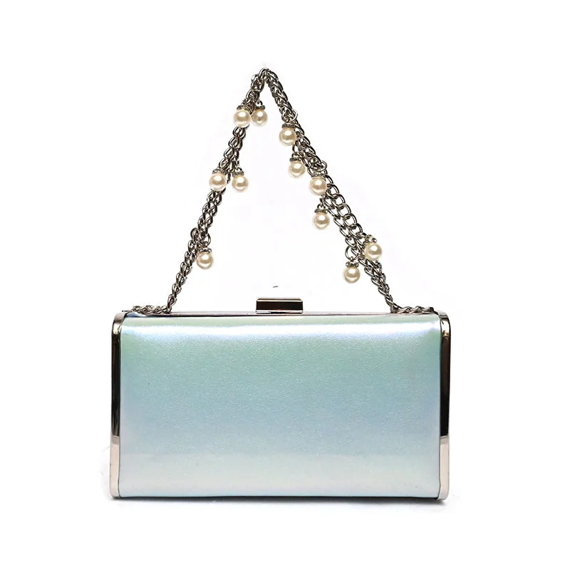 Women's Glittery Clutch in Blue for Disco - Themed EventsMetro-20302580