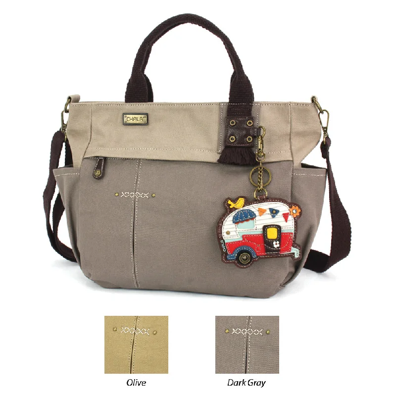 Tote Bag with Adjustable Shoulder Strap in Olive Green for Comfortable CarryingMulti Pocket Tote - Camper Tote Bag with Adjustable Shoulder Strap in Olive Green for Comfortable CarryingMulti Pocket Tote - Camper