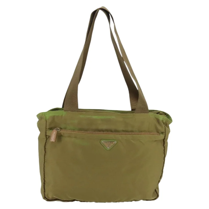 Women's Tote Bag with Inner Compartments in Gray for Organizing Everyday EssentialsPrada Tessuto Synthetic Tote Bag (Pre-Owned) Women's Tote Bag with Inner Compartments in Gray for Organizing Everyday EssentialsPrada Tessuto Synthetic Tote Bag (Pre-Owned)